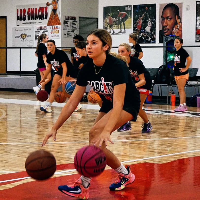 LABCITY camper working on ball handling